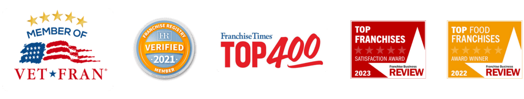 Member of Vet Fran | Franchise Registry Member Verified 2021 | Franchise Times Top 400 | Franchise Business Review 2023 Satisfaction Award